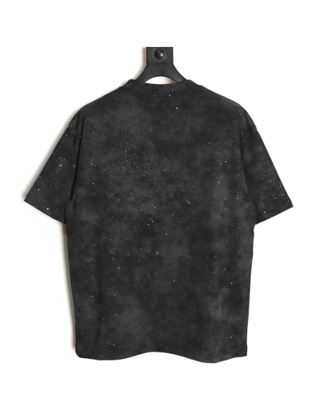 Balenciaga embroidered starry sky lettering crew neck short-sleeved T-shirt,Balenciaga
