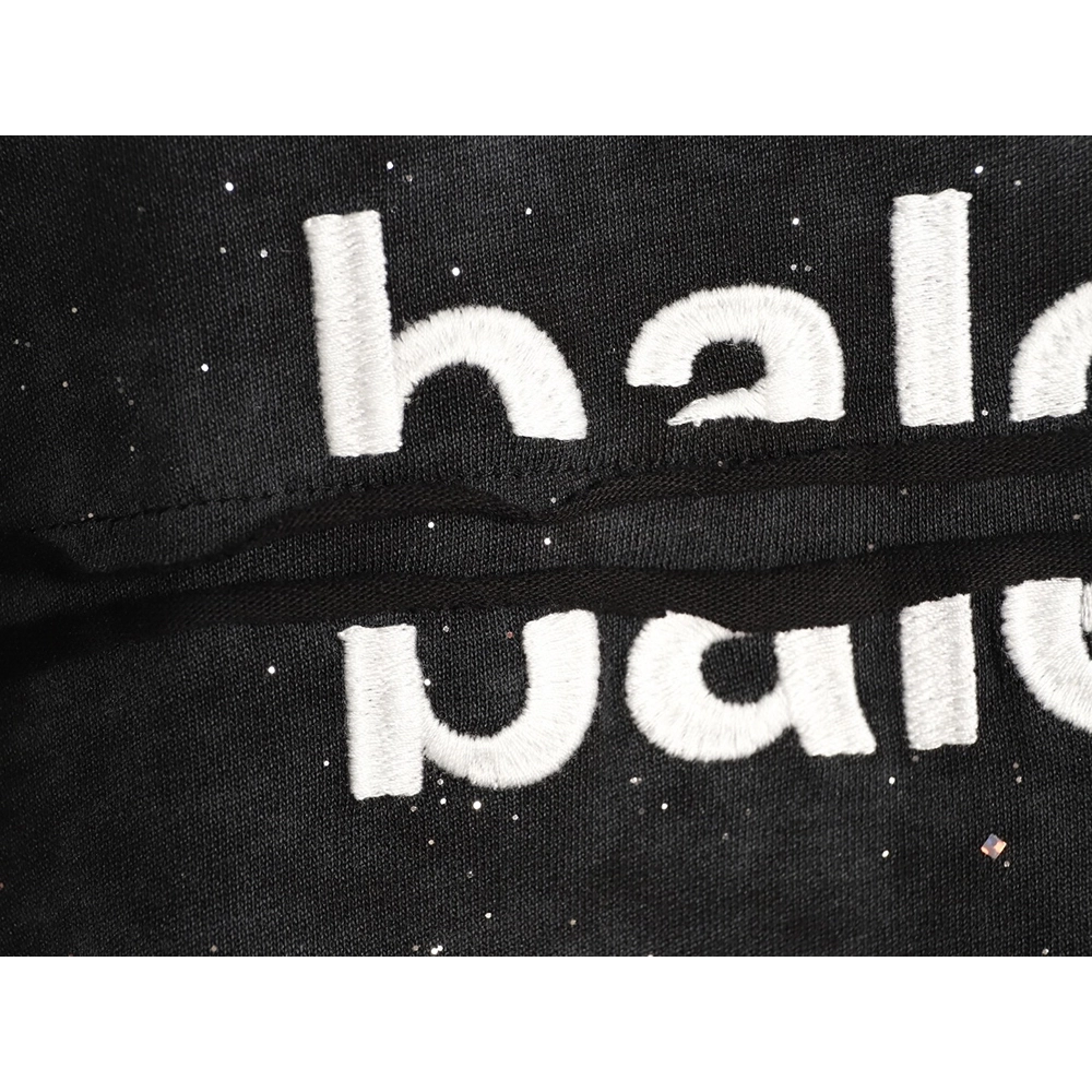 Balenciaga embroidered starry sky lettering crew neck short-sleeved T-shirt,Balenciaga