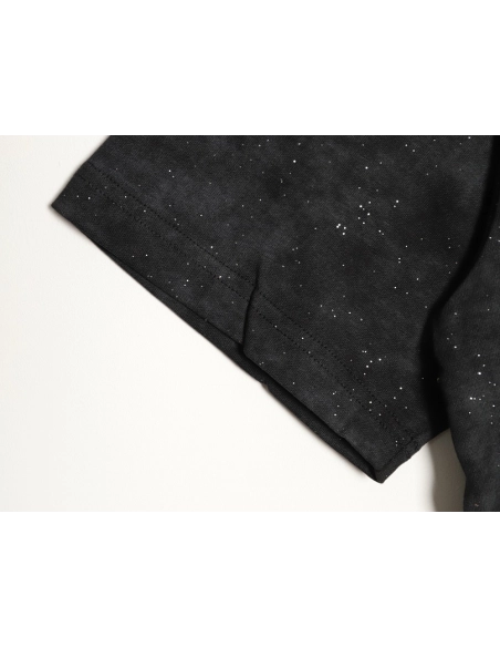 Balenciaga embroidered starry sky lettering crew neck short-sleeved T-shirt,Balenciaga