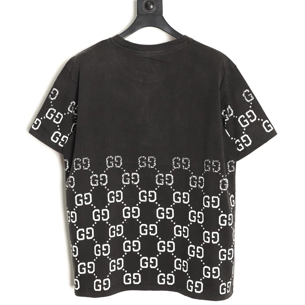 Gucci Double GG Print Gradient Short-Sleeve T-Shirt,Gucci