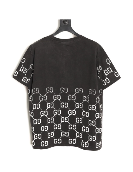 Gucci Double GG Print Gradient Short-Sleeve T-Shirt,Gucci