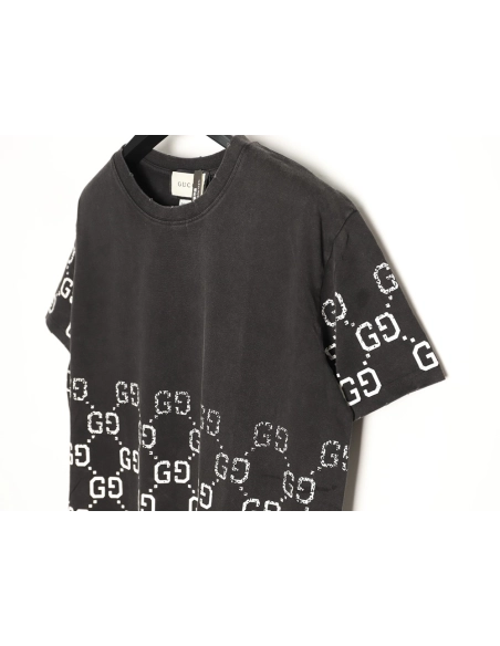 Gucci Double GG Print Gradient Short-Sleeve T-Shirt,Gucci