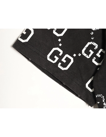 Gucci Double GG Print Gradient Short-Sleeve T-Shirt,Gucci