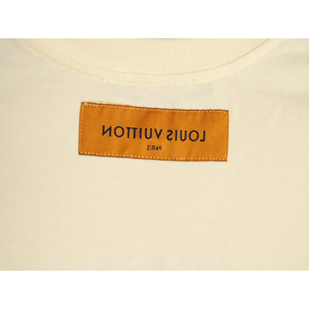 Louis Vuitton inverted logo lettering pocket print short-sleeved T-shirt,Louis Vuitton