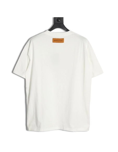Louis Vuitton tri-flower logo print short-sleeved shirt,Louis Vuitton