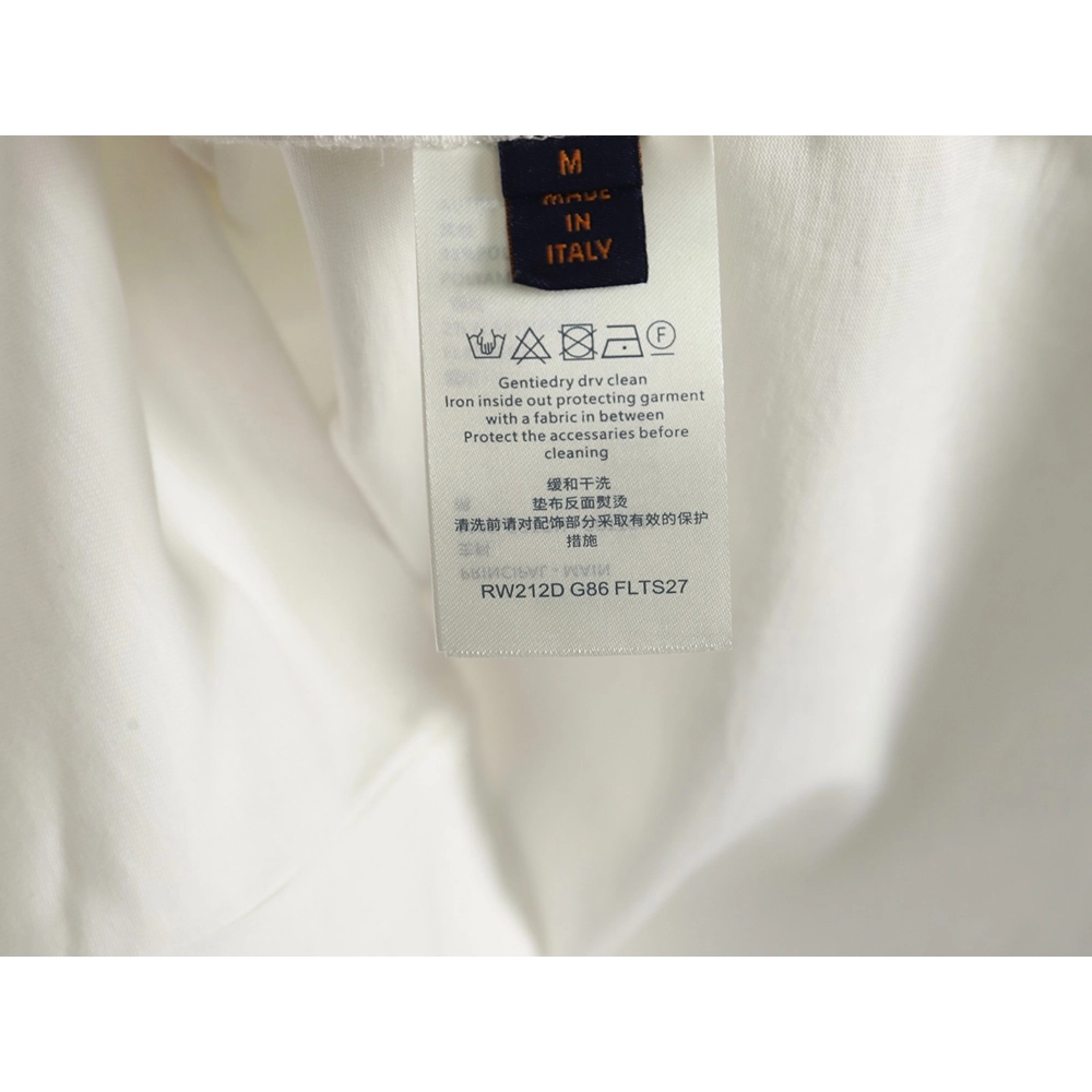 Louis Vuitton tri-flower logo print short-sleeved shirt,Louis Vuitton