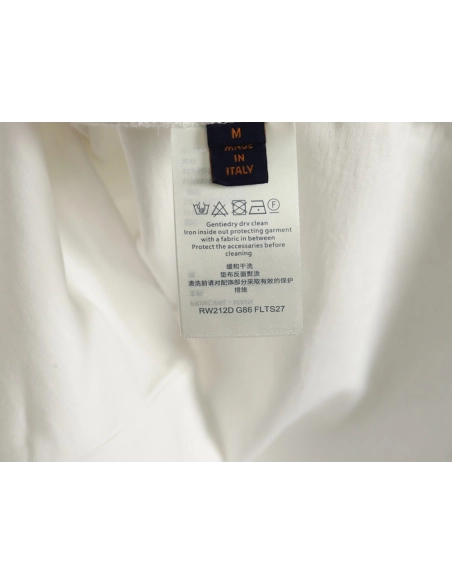 Louis Vuitton tri-flower logo print short-sleeved shirt,Louis Vuitton
