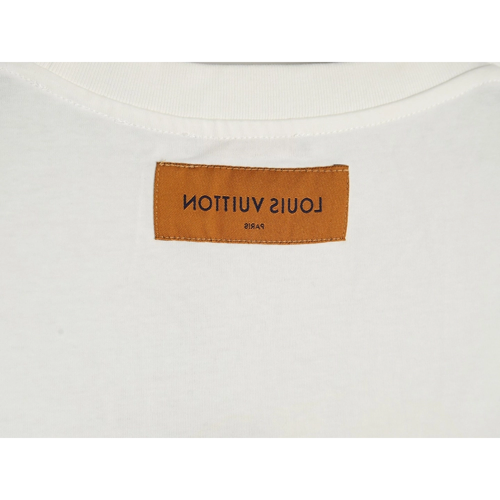 Louis Vuitton tri-flower logo print short-sleeved shirt,Louis Vuitton