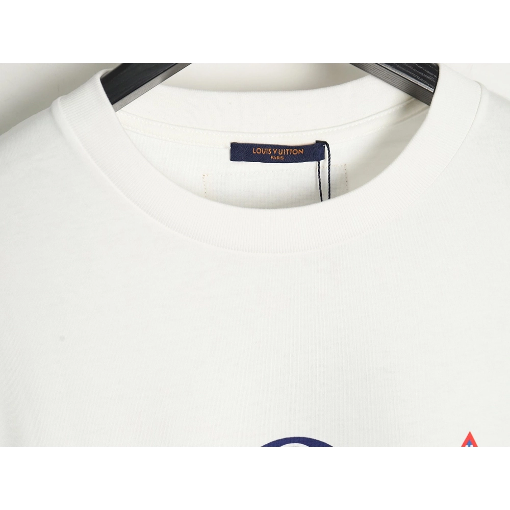 Louis Vuitton tri-flower logo print short-sleeved shirt,Louis Vuitton