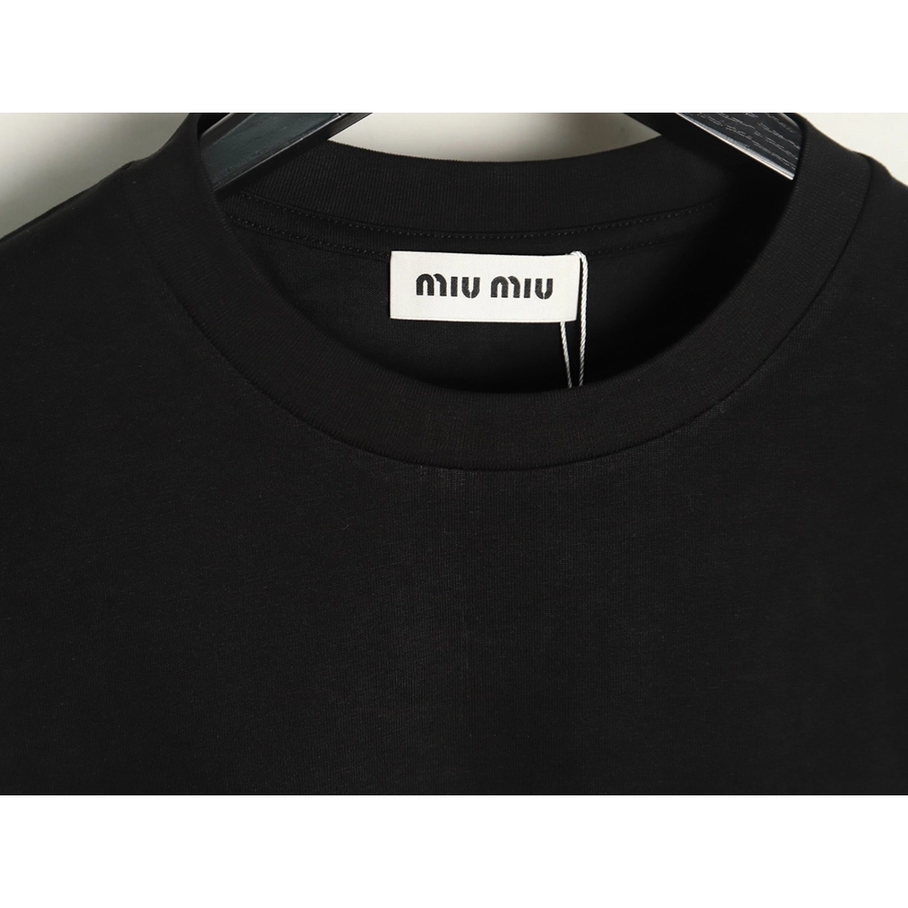 Miu Miu Classic Embroidered Logo T-Shirt TSK1,Miu Miu