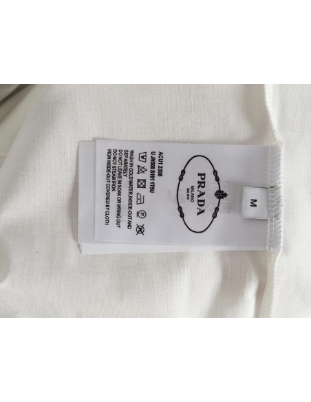Prada Hand-Drawn Lettering Washed Crewneck Short-Sleeve T-Shirt,Prada