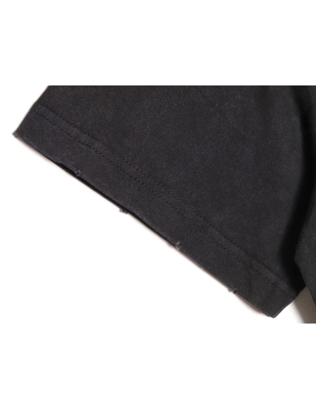 Prada Hand-Drawn Lettering Washed Triangle Logo Crewneck Short-Sleeve T-Shirt,Prada