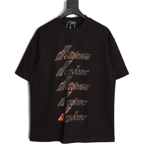 We11done "Flame Barrage" Logo Letter Print Short-Sleeve T-Shirt TSK2,We11done