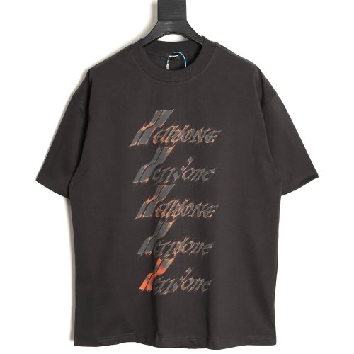 We11done "Flame Barrage" Logo Letter Print Short-Sleeve T-Shirt TSK1,We11done