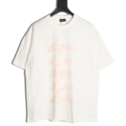 We11done "Flame Barrage" Logo Letter Print Short-Sleeve T-Shirt,We11done