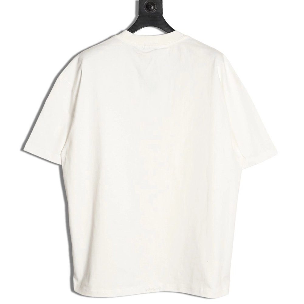 We11done "Flame Barrage" Logo Letter Print Short-Sleeve T-Shirt,We11done