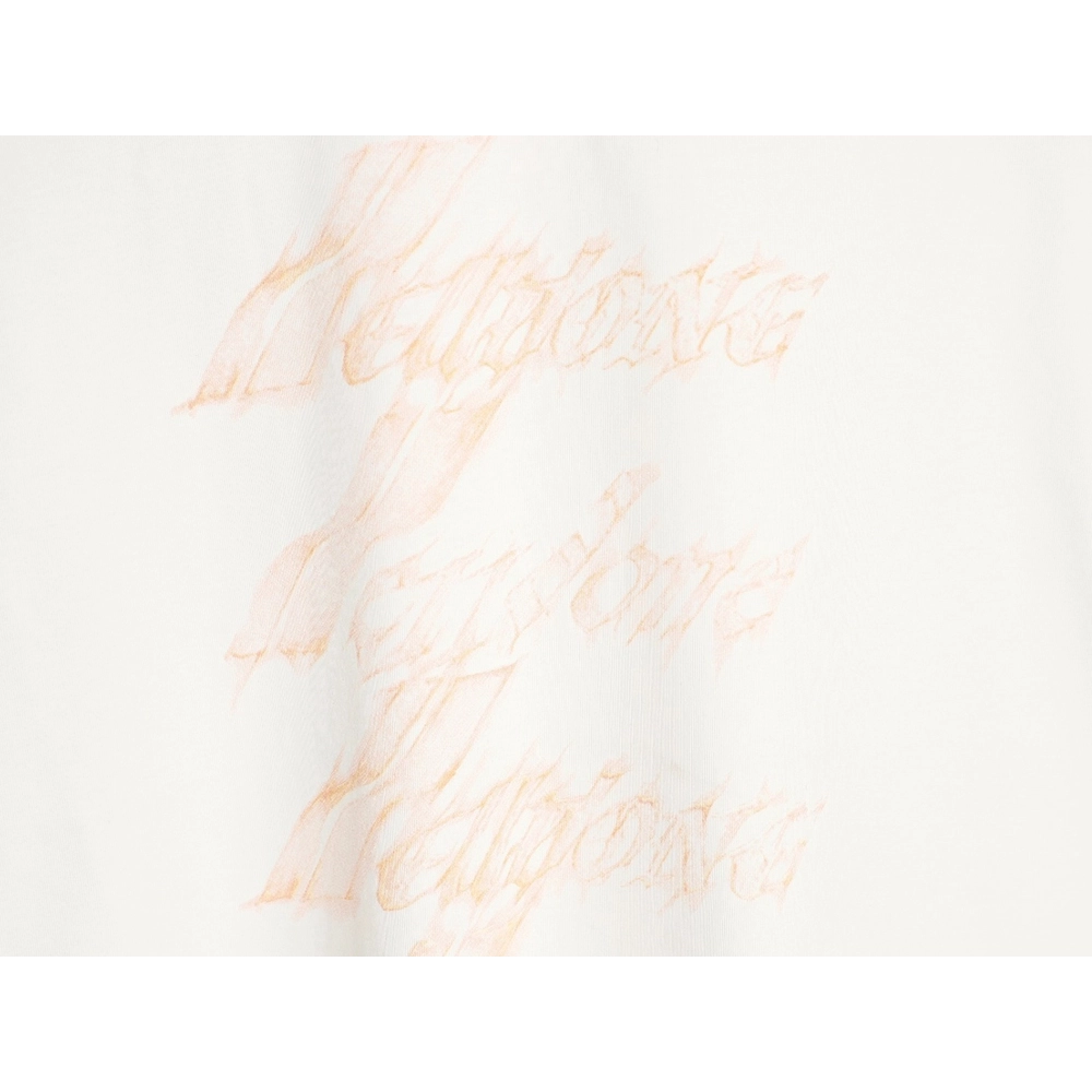 We11done "Flame Barrage" Logo Letter Print Short-Sleeve T-Shirt,We11done