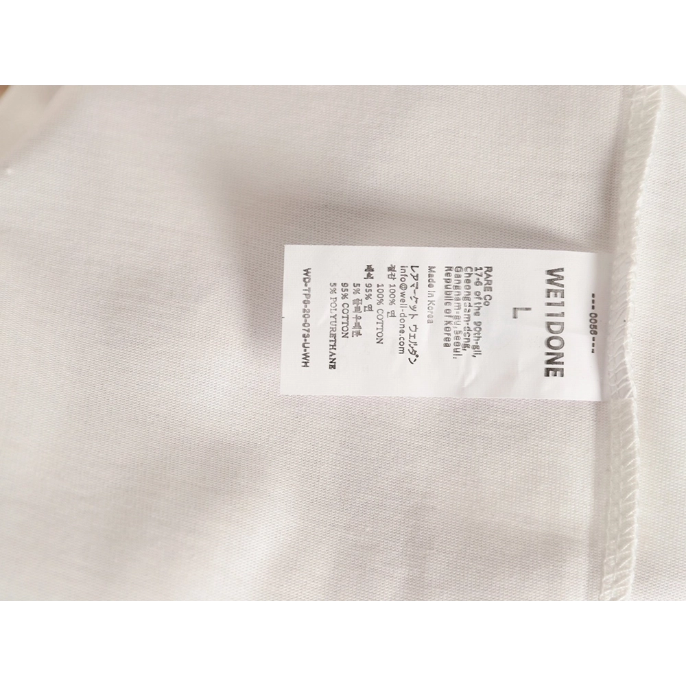 We11done "Flame Barrage" Logo Letter Print Short-Sleeve T-Shirt,We11done