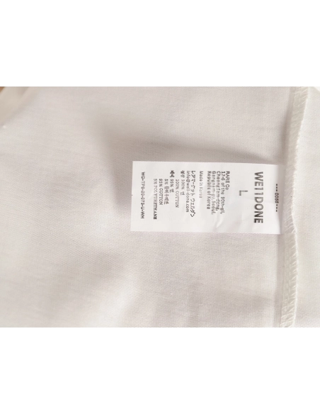 We11done "Flame Barrage" Logo Letter Print Short-Sleeve T-Shirt,We11done