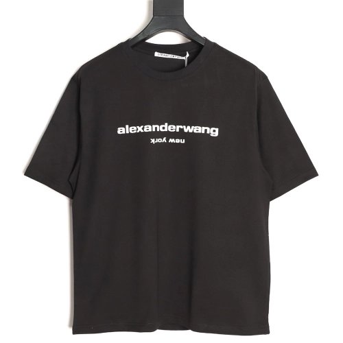 Alexander Wang Foamed-Letter Short-Sleeve T-Shirt TSK3,Alexander Wang