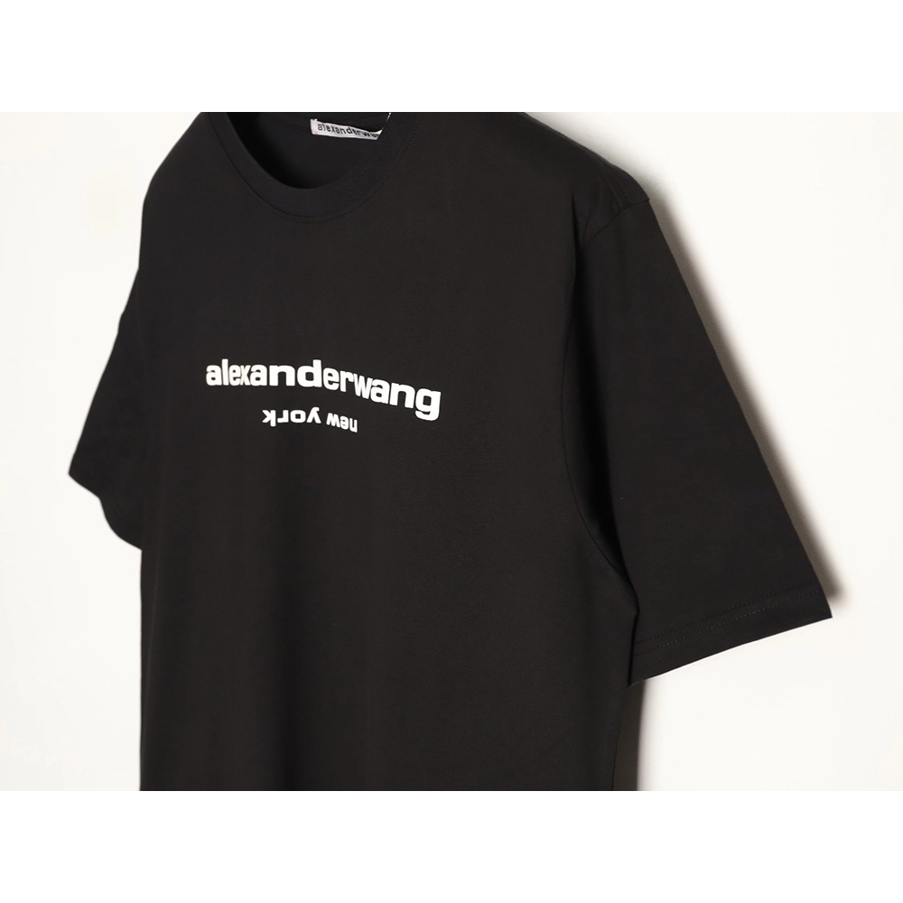 Alexander Wang Foamed-Letter Short-Sleeve T-Shirt TSK3,Alexander Wang