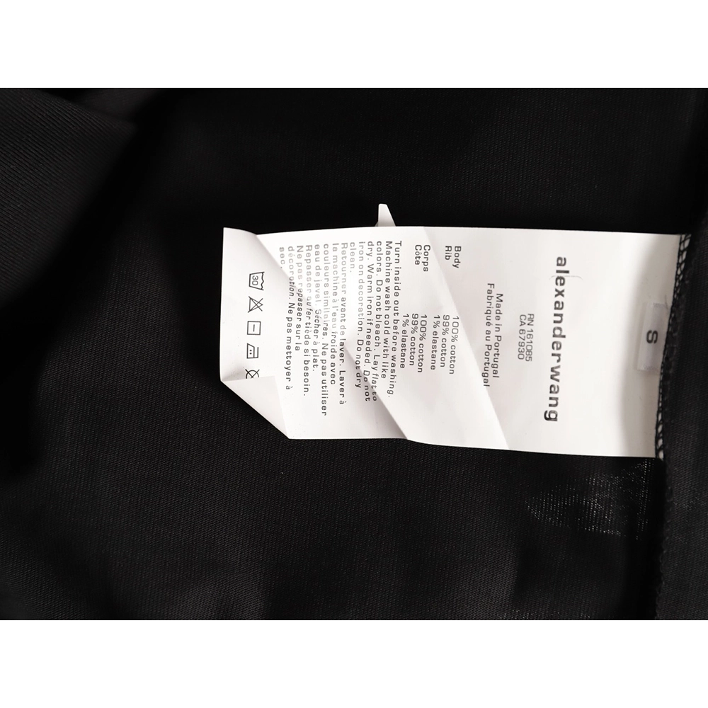 Alexander Wang Foamed-Letter Short-Sleeve T-Shirt TSK3,Alexander Wang