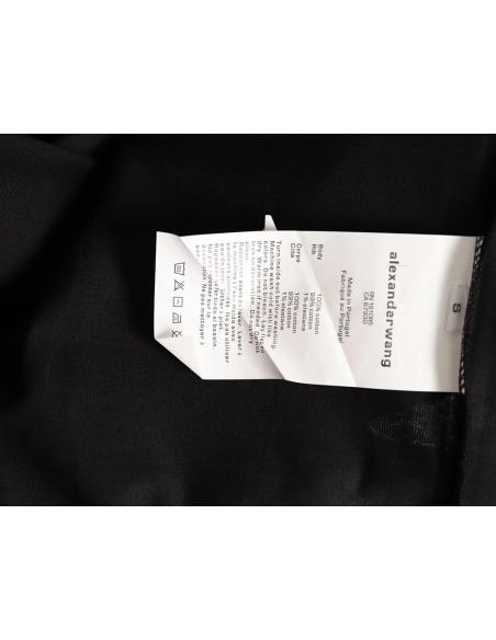 Alexander Wang Foamed-Letter Short-Sleeve T-Shirt TSK3,Alexander Wang