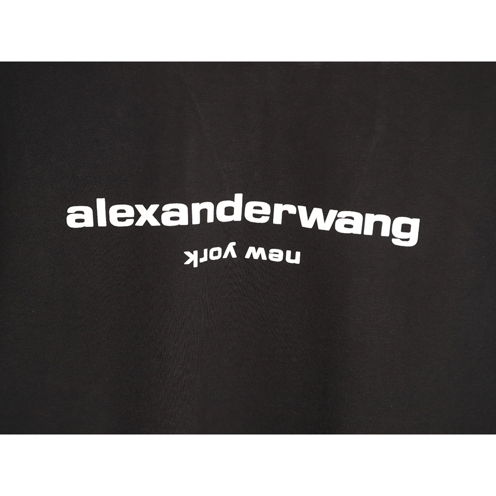 Alexander Wang Foamed-Letter Short-Sleeve T-Shirt TSK3,Alexander Wang