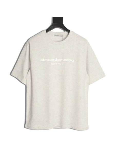 Alexander Wang Foamed-Letter Short-Sleeve T-Shirt TSK2,Alexander Wang