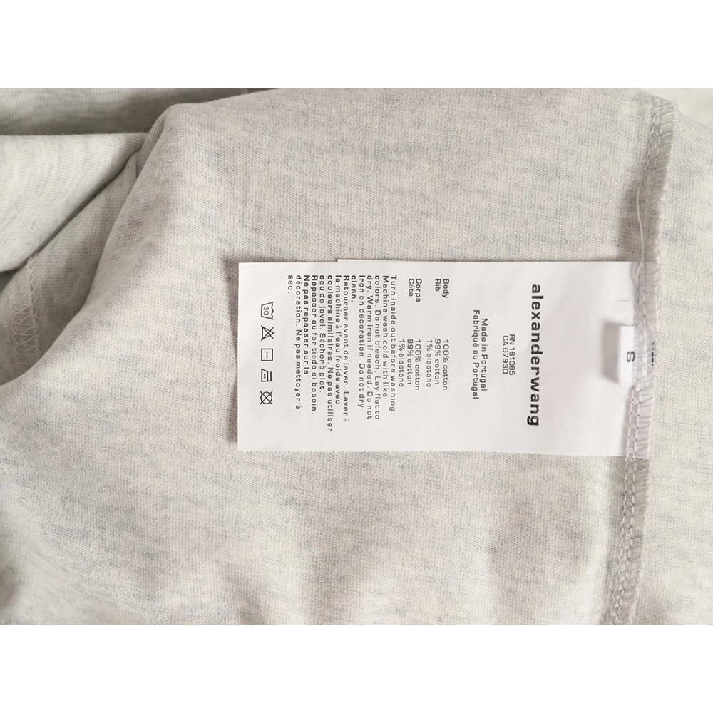 Alexander Wang Foamed-Letter Short-Sleeve T-Shirt TSK2,Alexander Wang