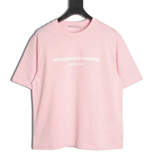 Alexander Wang Foamed-Letter Short-Sleeve T-Shirt TSK1,Alexander Wang