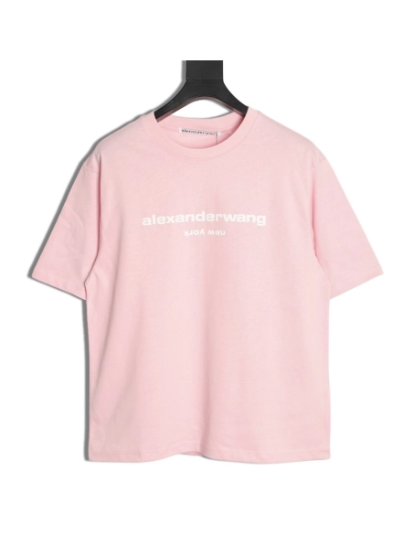 Alexander Wang Foamed-Letter Short-Sleeve T-Shirt TSK1,Alexander Wang