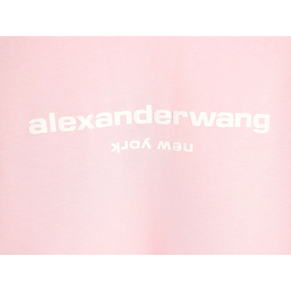Alexander Wang Foamed-Letter Short-Sleeve T-Shirt TSK1,Alexander Wang