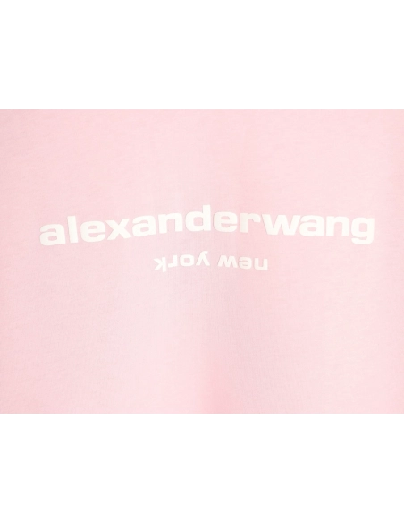 Alexander Wang Foamed-Letter Short-Sleeve T-Shirt TSK1,Alexander Wang