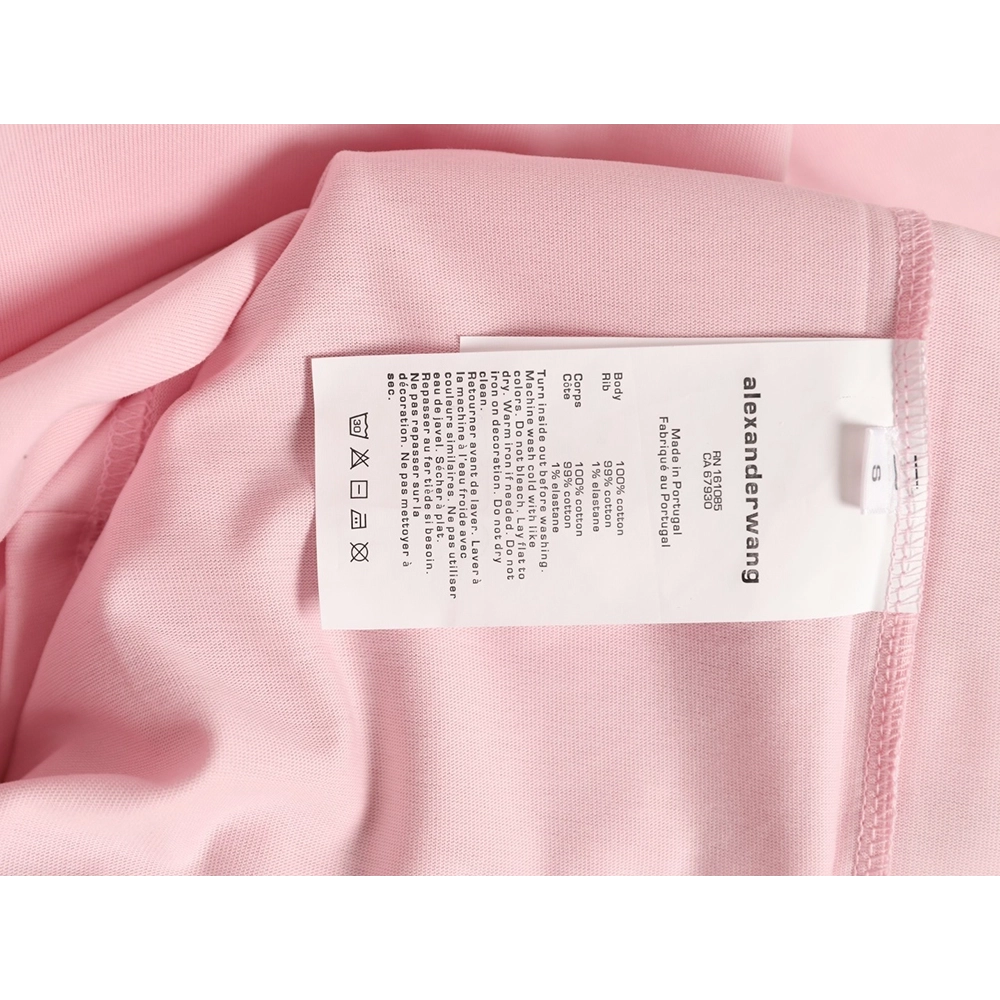 Alexander Wang Foamed-Letter Short-Sleeve T-Shirt TSK1,Alexander Wang