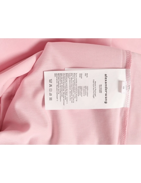 Alexander Wang Foamed-Letter Short-Sleeve T-Shirt TSK1,Alexander Wang