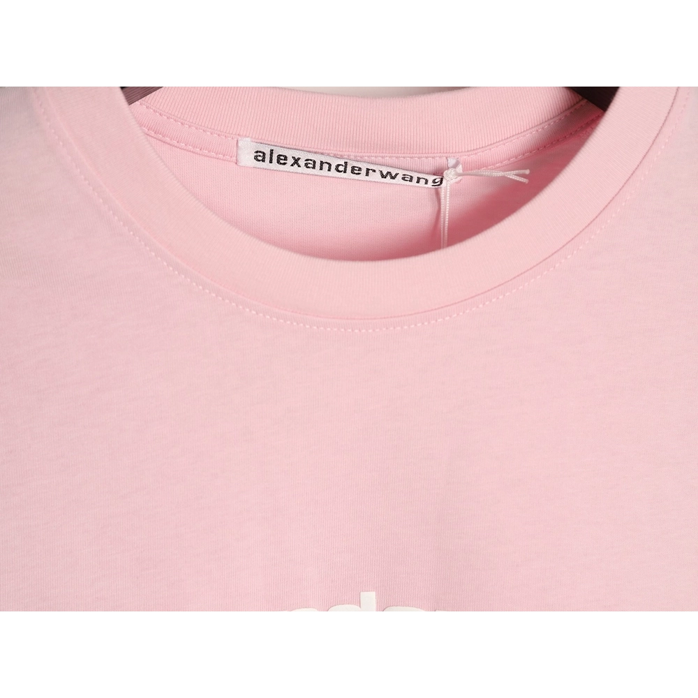Alexander Wang Foamed-Letter Short-Sleeve T-Shirt TSK1,Alexander Wang