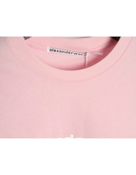 Alexander Wang Foamed-Letter Short-Sleeve T-Shirt TSK1,Alexander Wang