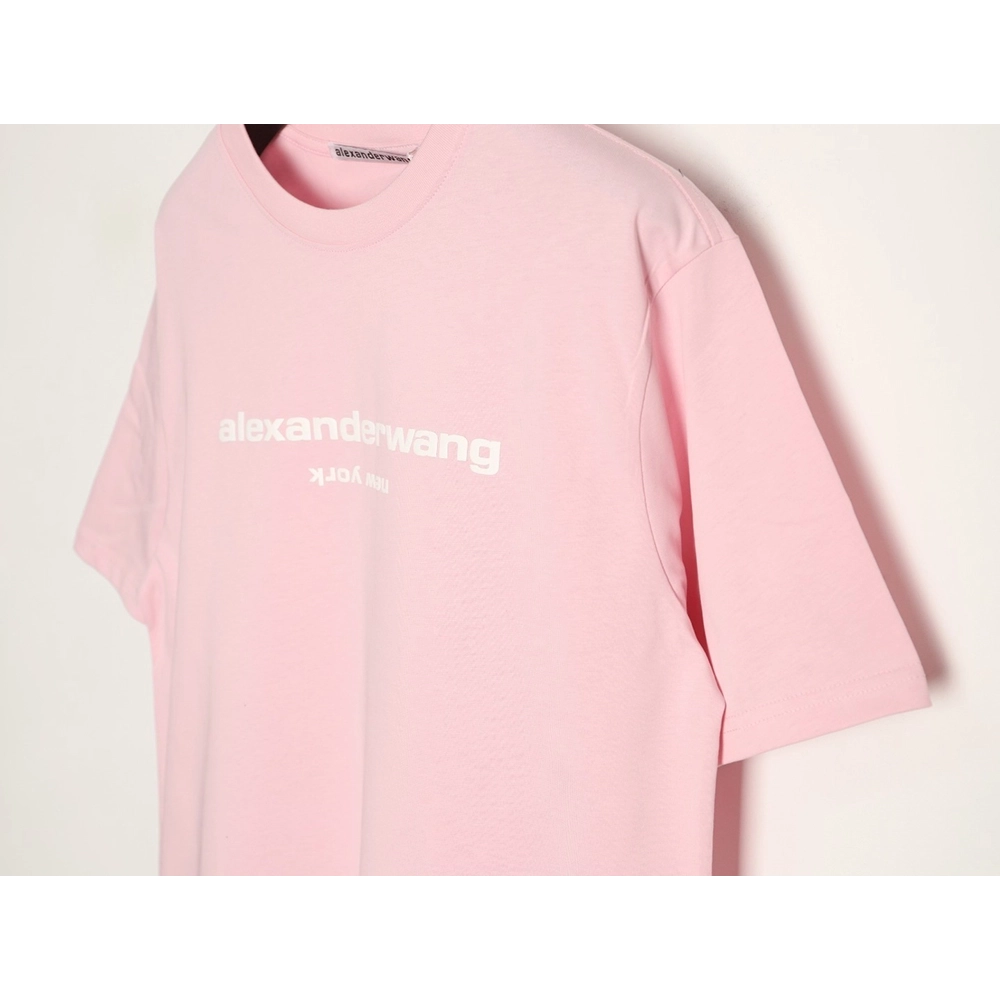 Alexander Wang Foamed-Letter Short-Sleeve T-Shirt TSK1,Alexander Wang