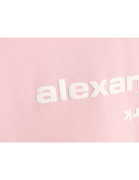 Alexander Wang Foamed-Letter Short-Sleeve T-Shirt TSK1,Alexander Wang
