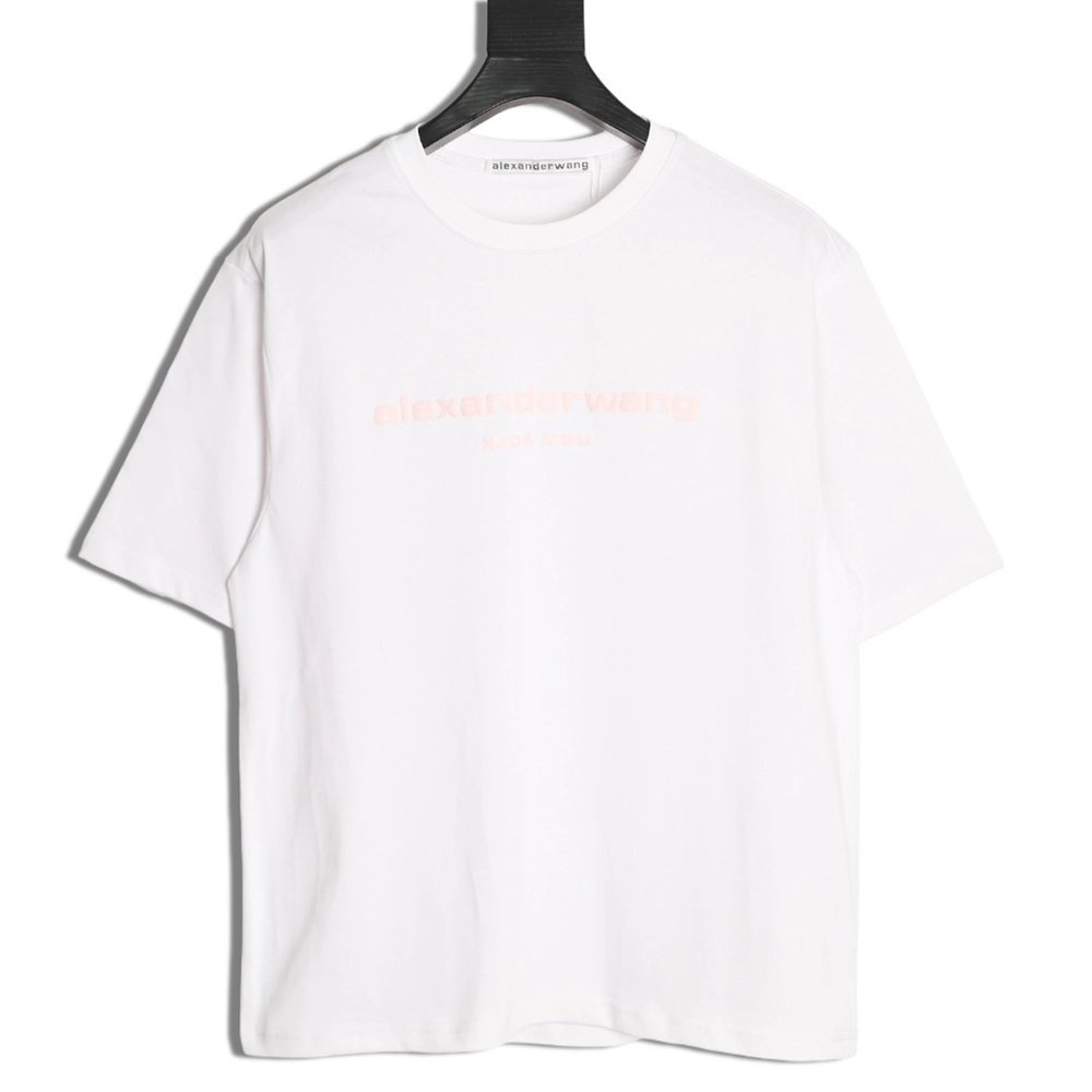 Alexander Wang Foamed-Letter Short-Sleeve T-Shirt,Alexander Wang