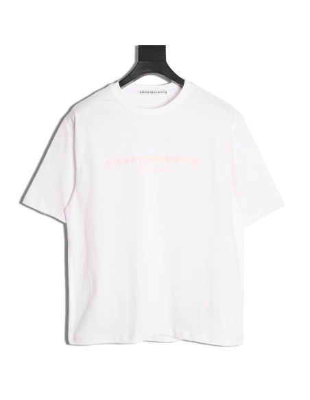 Alexander Wang Foamed-Letter Short-Sleeve T-Shirt,Alexander Wang