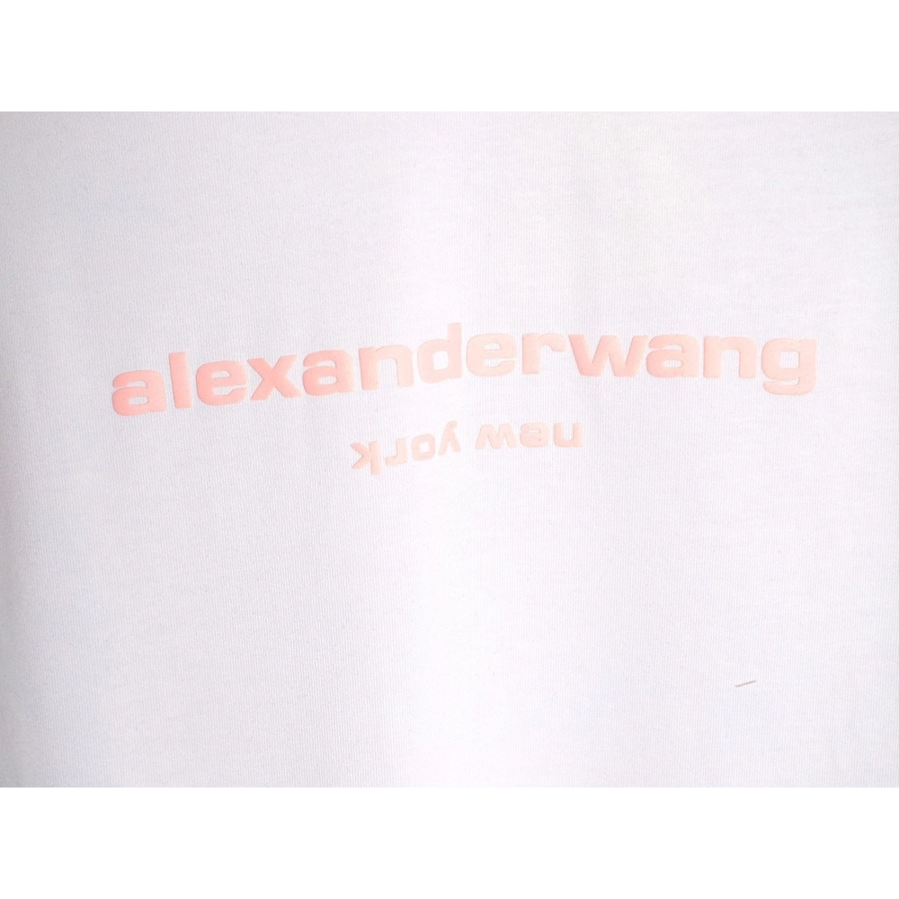 Alexander Wang Foamed-Letter Short-Sleeve T-Shirt,Alexander Wang