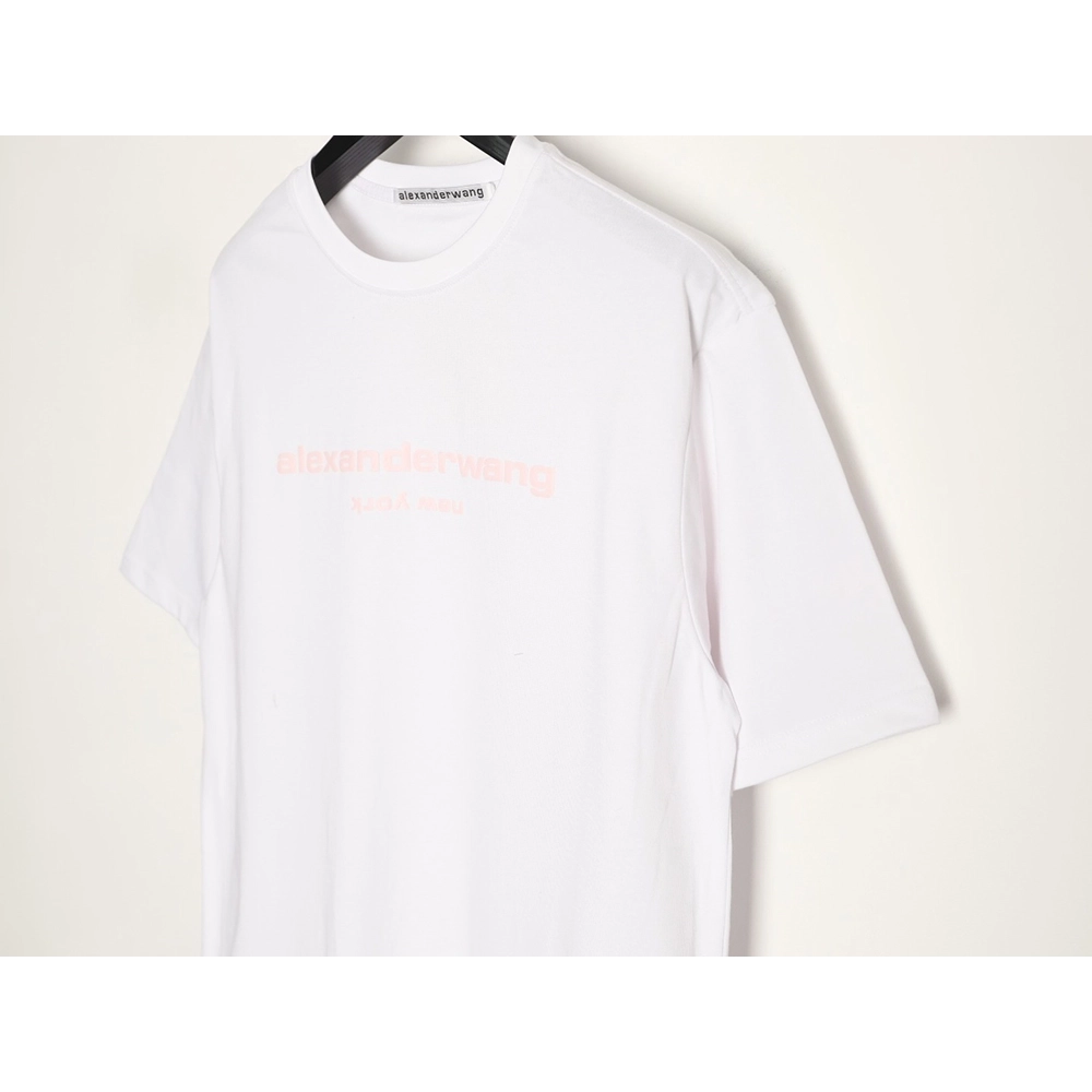 Alexander Wang Foamed-Letter Short-Sleeve T-Shirt,Alexander Wang