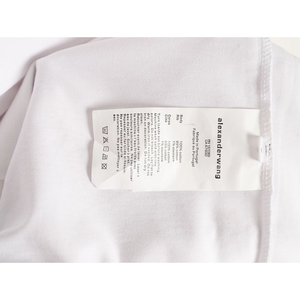 Alexander Wang Foamed-Letter Short-Sleeve T-Shirt,Alexander Wang