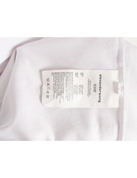 Alexander Wang Foamed-Letter Short-Sleeve T-Shirt,Alexander Wang