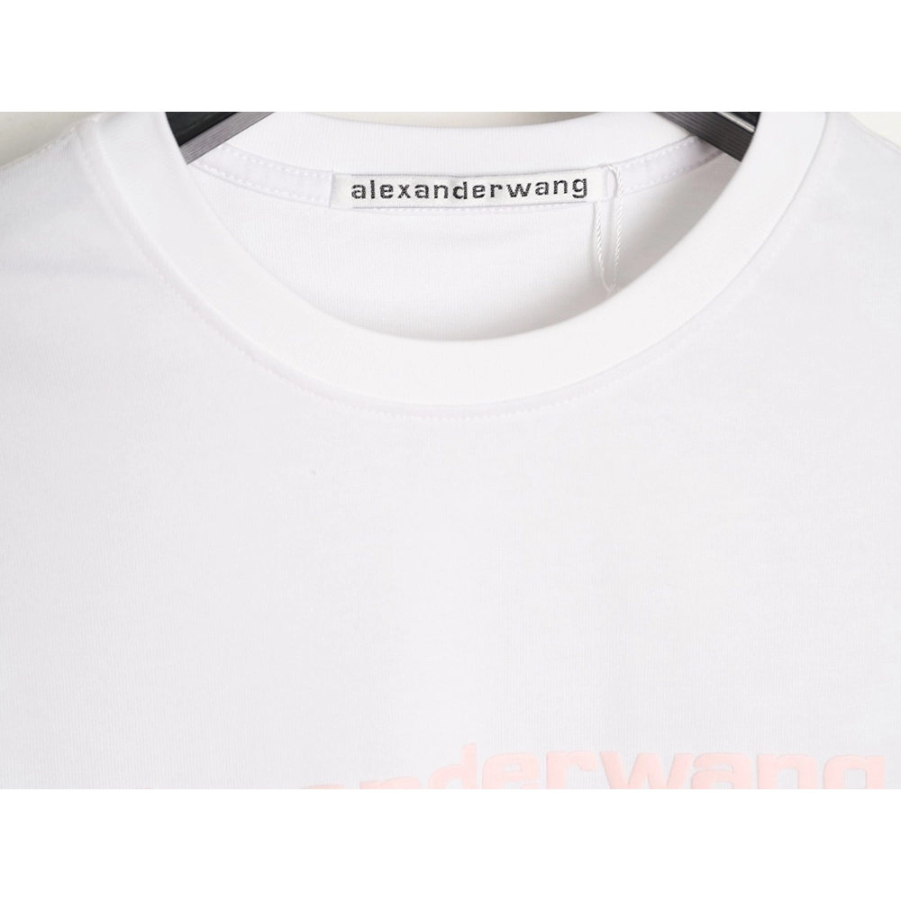Alexander Wang Foamed-Letter Short-Sleeve T-Shirt,Alexander Wang