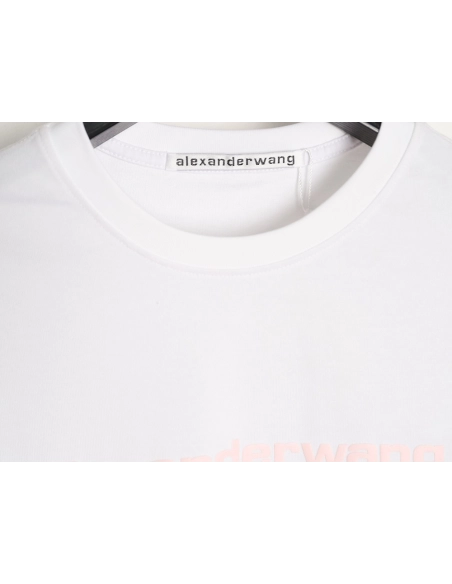 Alexander Wang Foamed-Letter Short-Sleeve T-Shirt,Alexander Wang