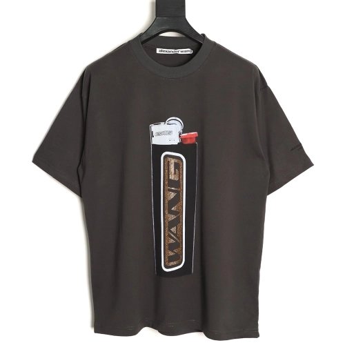 Alexander Wang Lighter Print Short-Sleeve T-Shirt,Alexander Wang