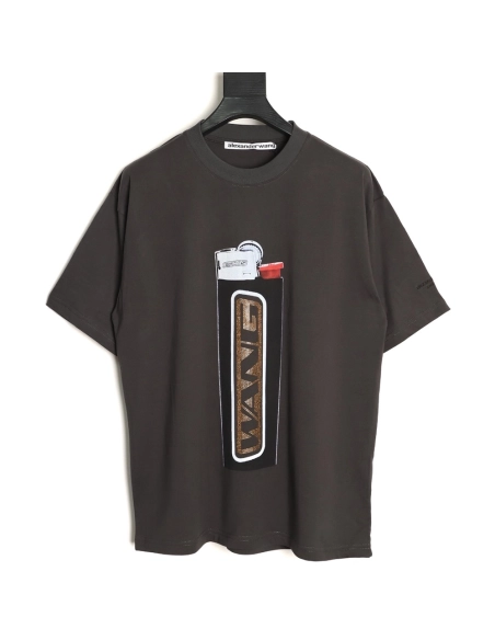 Alexander Wang Lighter Print Short-Sleeve T-Shirt,Alexander Wang